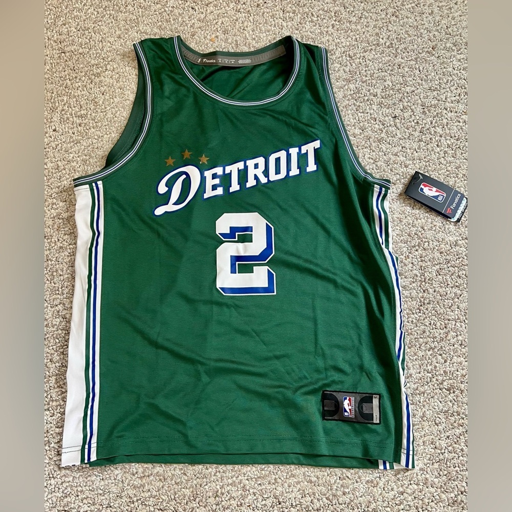 NBA Cunningham #2 Detroit Pistons City Edition Jersey Fanatics Fast Break M NWT‌